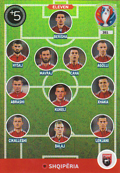 Eleven Albania Panini UEFA EURO 2016 #351